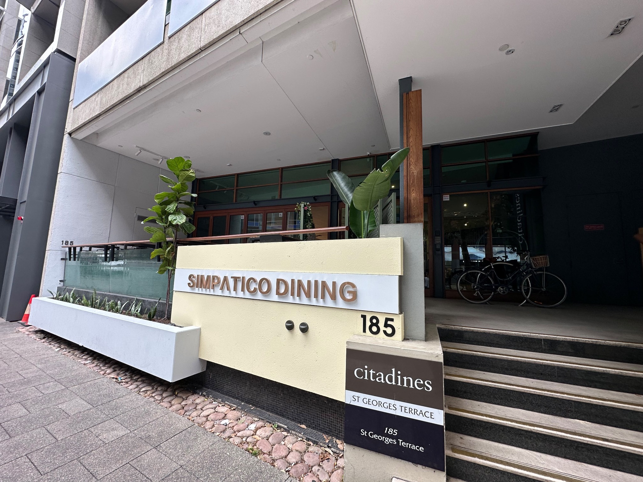 Simpatico entrance at 185 St Georges Terrace