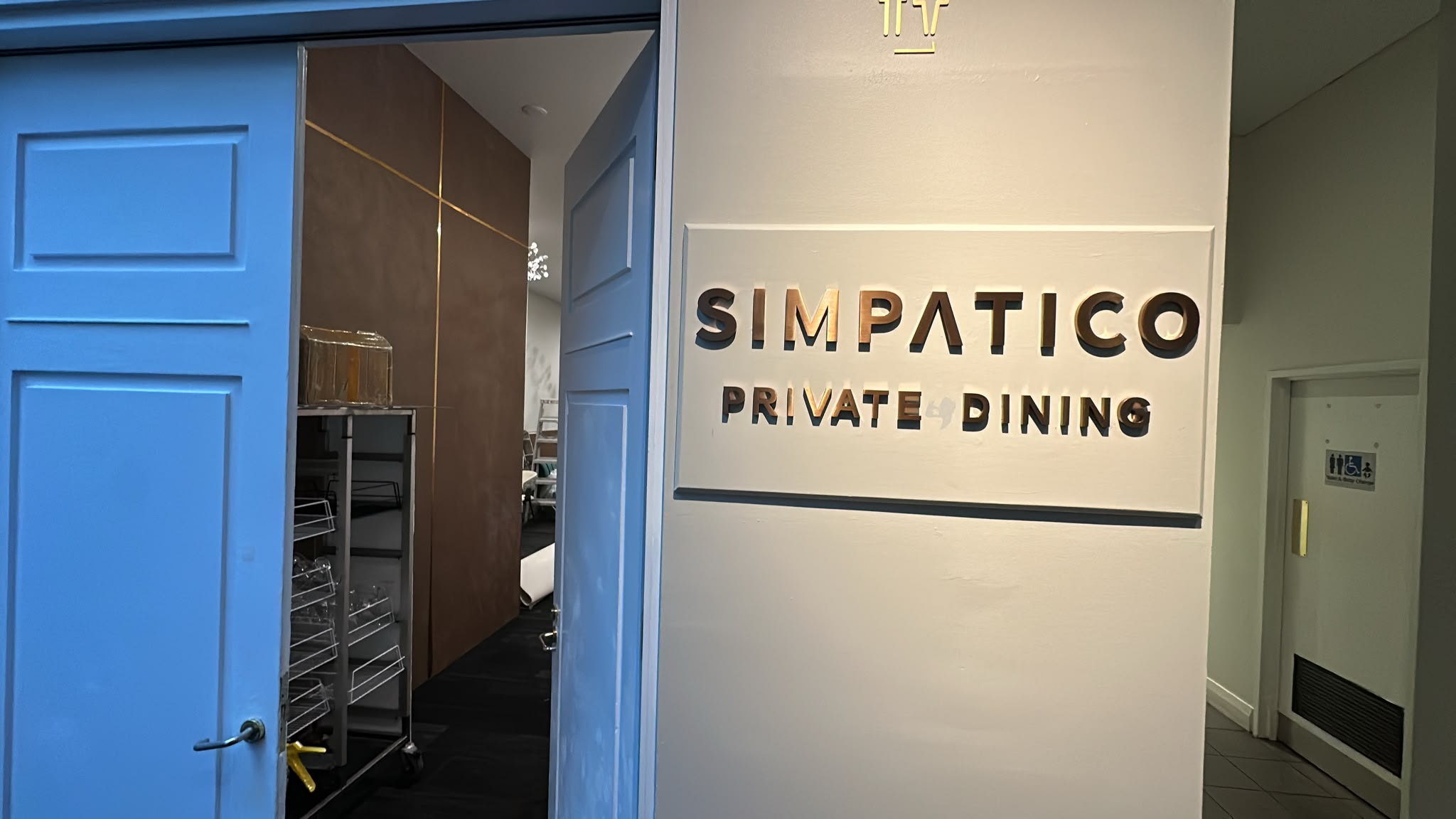 Entrance to the Simpatico Private Dining room